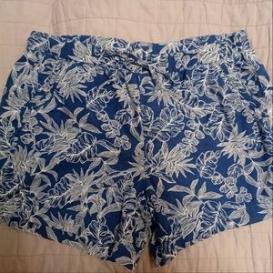 Floral Blue Women's Shorts